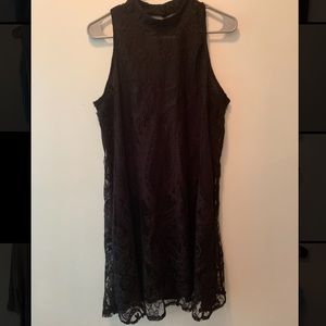 Black Lace Mini Dress